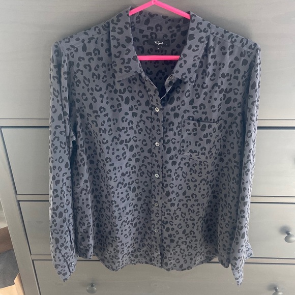 Rails silk leopard button down - Picture 1 of 3